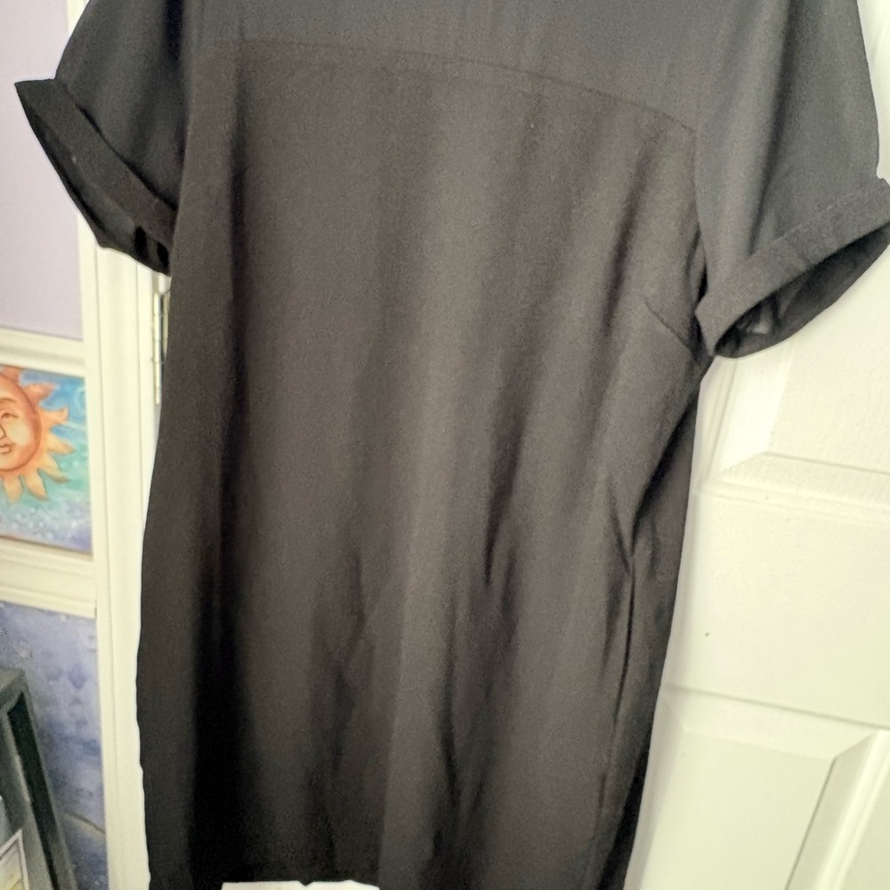 Eesome Elegant Black Chiffon Dress